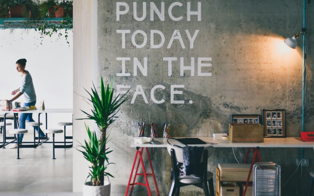 green plant beside white desk